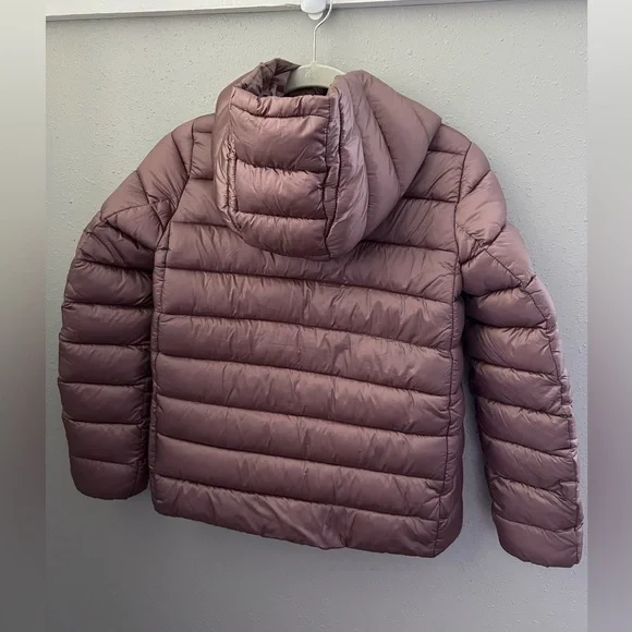 SAVE THE DUCK GIRLS' ANIMAL FREE PUFFER JACKET BIBI IN MISTY ROSE Size 12